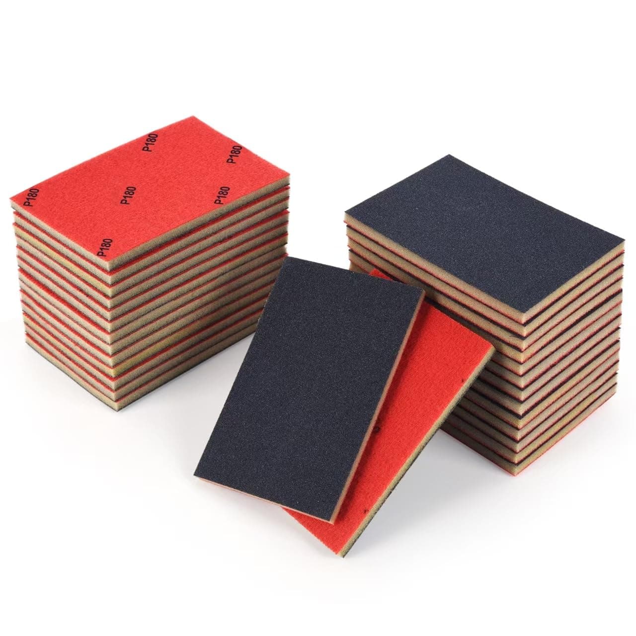 28 PCS 180 Grit Sanding Sponge,Soft Foam Sanding Block,Ultra Fine Sanding Pads Wet Dry Sandpaper Sponge for Model Drywall Metal Wood Furniture Polishing