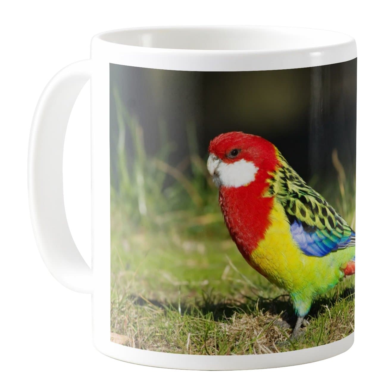 AquaSakura - Eastern Rosella - 11oz Ceramic Coffee Mug Tea Cup