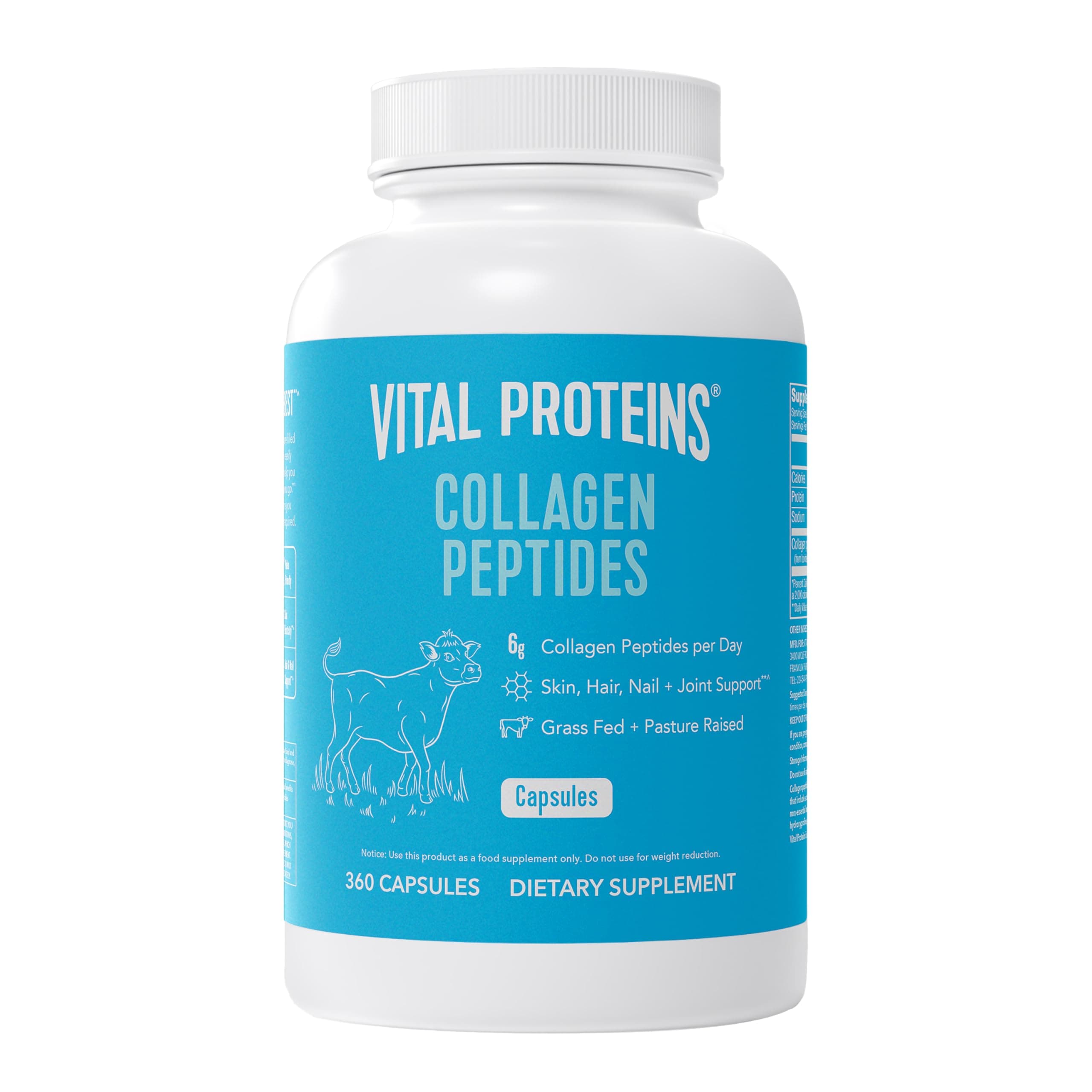 Vital Proteins, Collagen Peptides, 550 mg, 360 Capsules