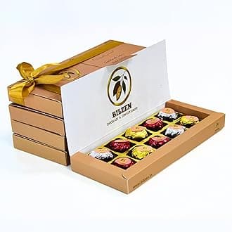 Gourmet Assorted (Milk, Dark & White) Chocolates with Dates And Roasted Hazelnut Gift Box | No Preservative |No Added Sugar | Healthy Snacks | 10 Piece, Pack of 1