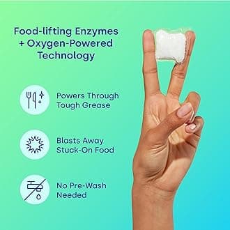 Dropps UltraWash Dishwasher Pods, Unscented (32 Dish Tabs) - Biobased Power Deep Clean Dishwasher Detergent Tablets for Sparkling Shiny Dishes - No Rinse Aid or Pre-Wash Needed - Dishwashing Pods
