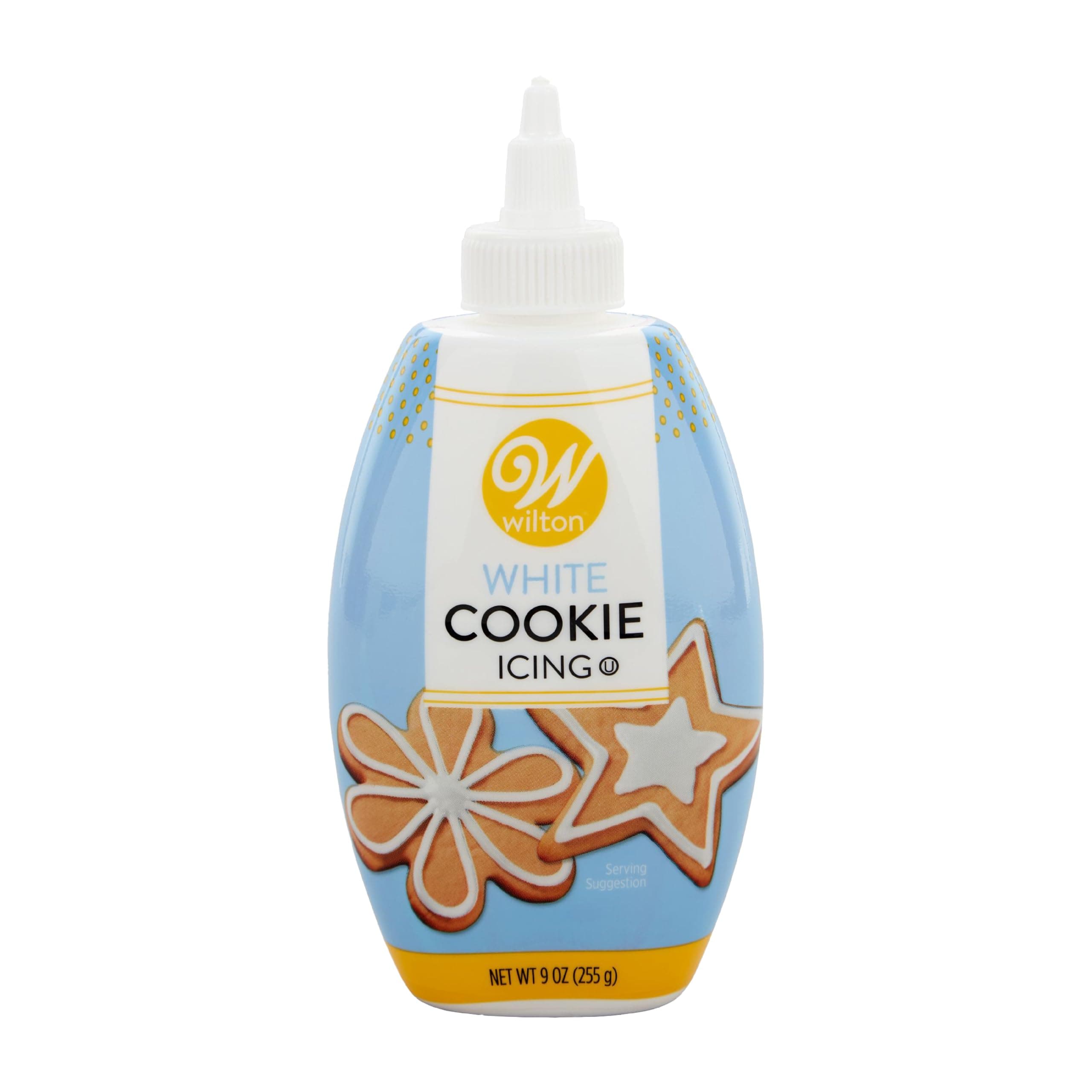 Wilton Cookie Icing, Fast-Drying Squeeze Bottle Icing for Decorating Sugar Cookies & Gingerbread, 7.5 oz., White, Packaging May Vary