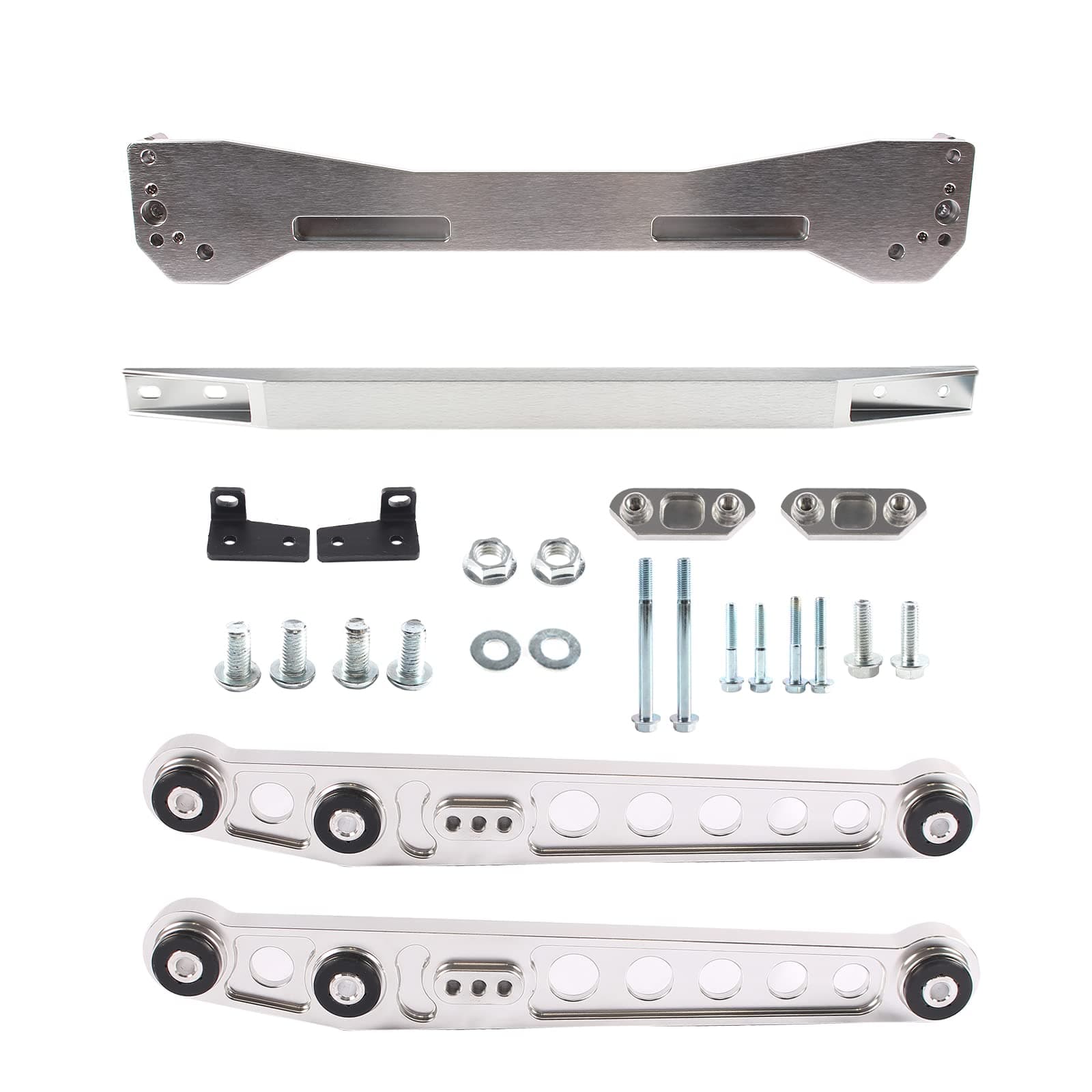 Rear Lower Control Arm Subframe Brace Tie Bar kit Compatible with Honda Civic EK 1996 1997 1998 1999 2000