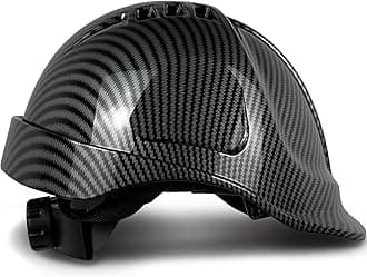 Safety Helmet Cap Style ABS Work Hard Hat Vented Hardhats for Men Carbon Fiber Pattern Industrial ANSI z89.1 OSHA