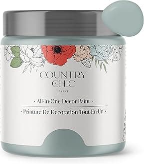 Chalk Style Paint - for Furniture, Home Decor, Crafts - Eco-Friendly - All-in-One - No Wax Needed (Elegance [Dusty Blue], Sample (4 oz))
