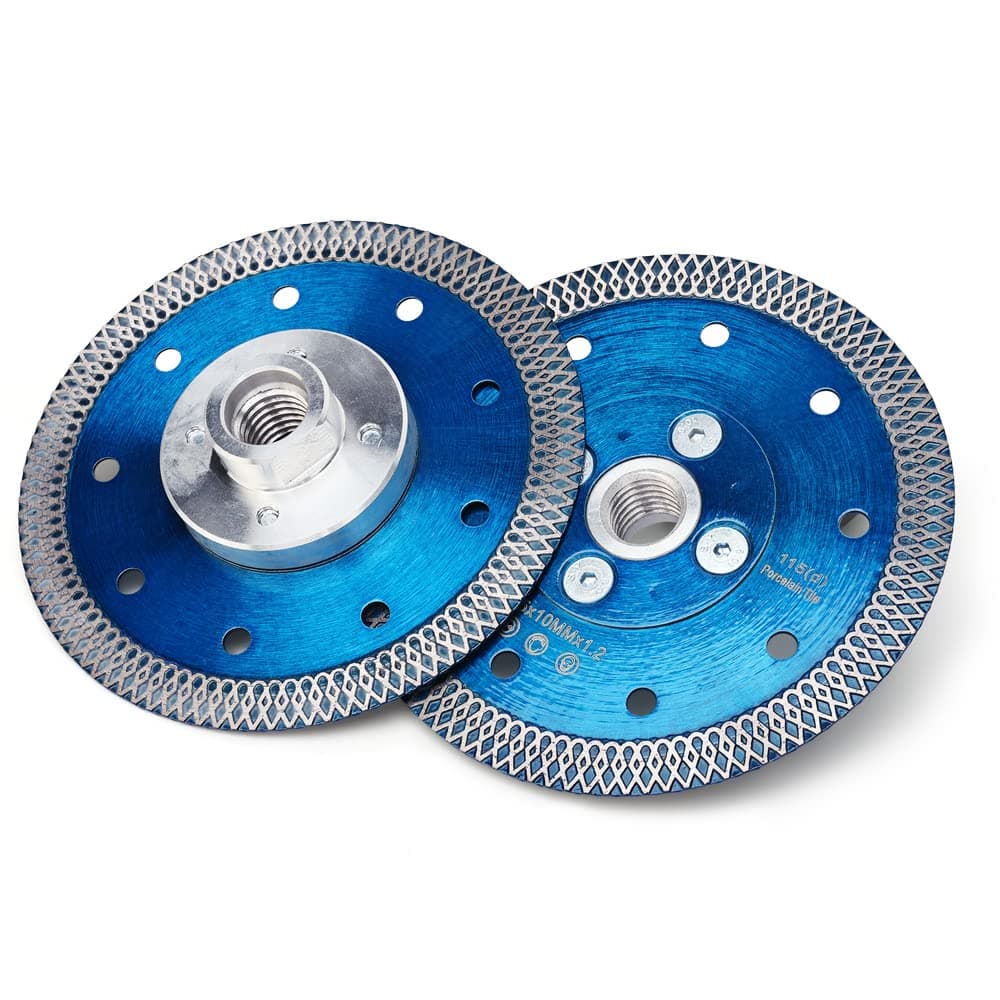 4.5" Tile Blade Super Thin Diamond Porcelain Blade with Flange for Cutting Porcelain Tile Stone