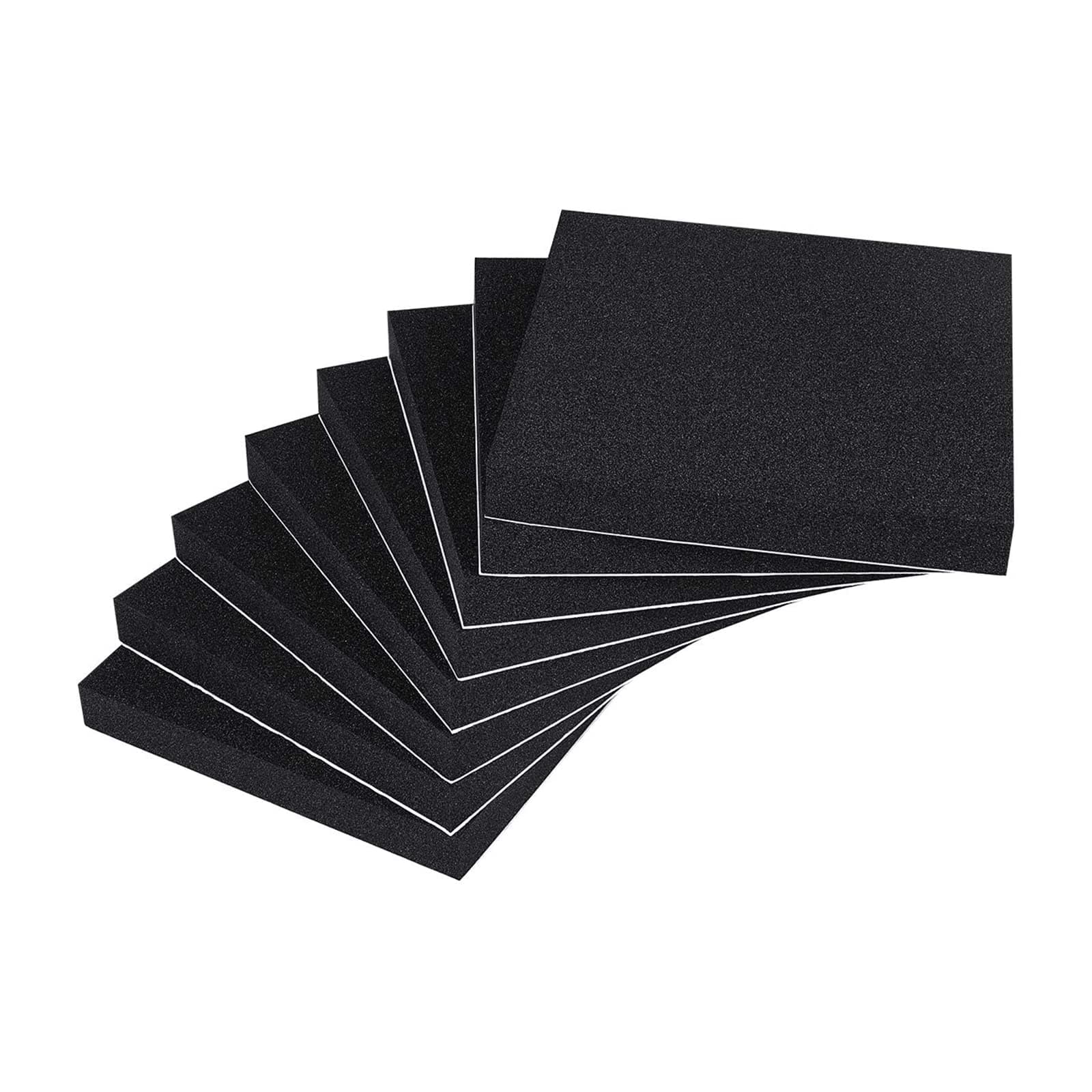 MAGZO Adhesive Foam Padding 1/2 Inch Thick X 4 Inch Long X 4 Inch Wide, Closed Cell Foam Sheets Sound Dust Weather Proof (8 Pcs)