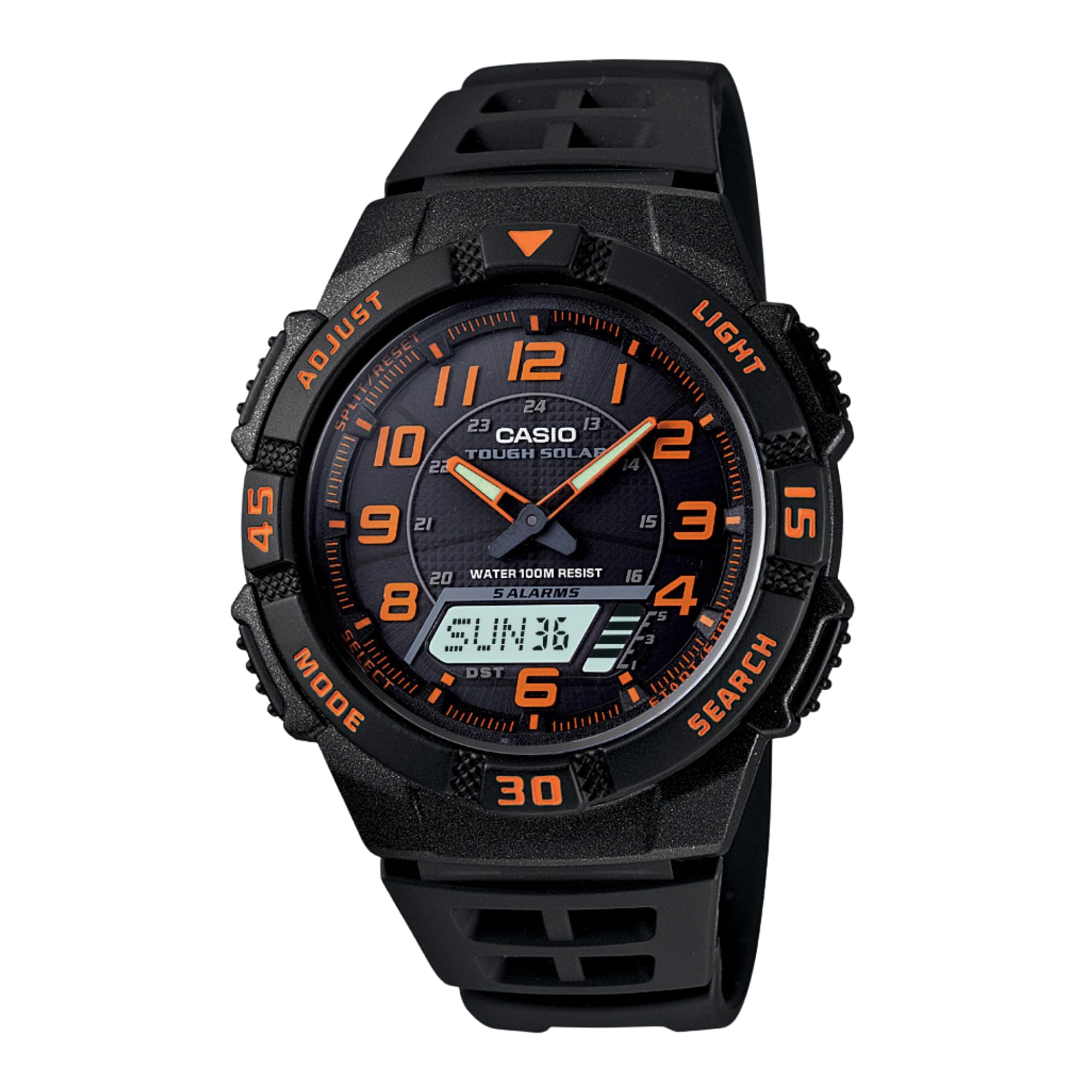 Casio Men's AQS800W Slim Solar Multi-Function Ana-Digi Sport Watch