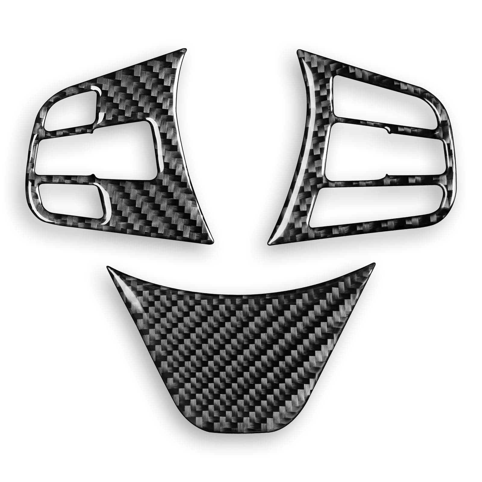 PJFUS Real 3K Black Carbon Fiber Car Dashboard Side Panel Multimedia Control Panel Sticker Set Auto Interior Accessories Compatible with BMW X1 F48 F49 2016-2022/X2 F39 2018-2022