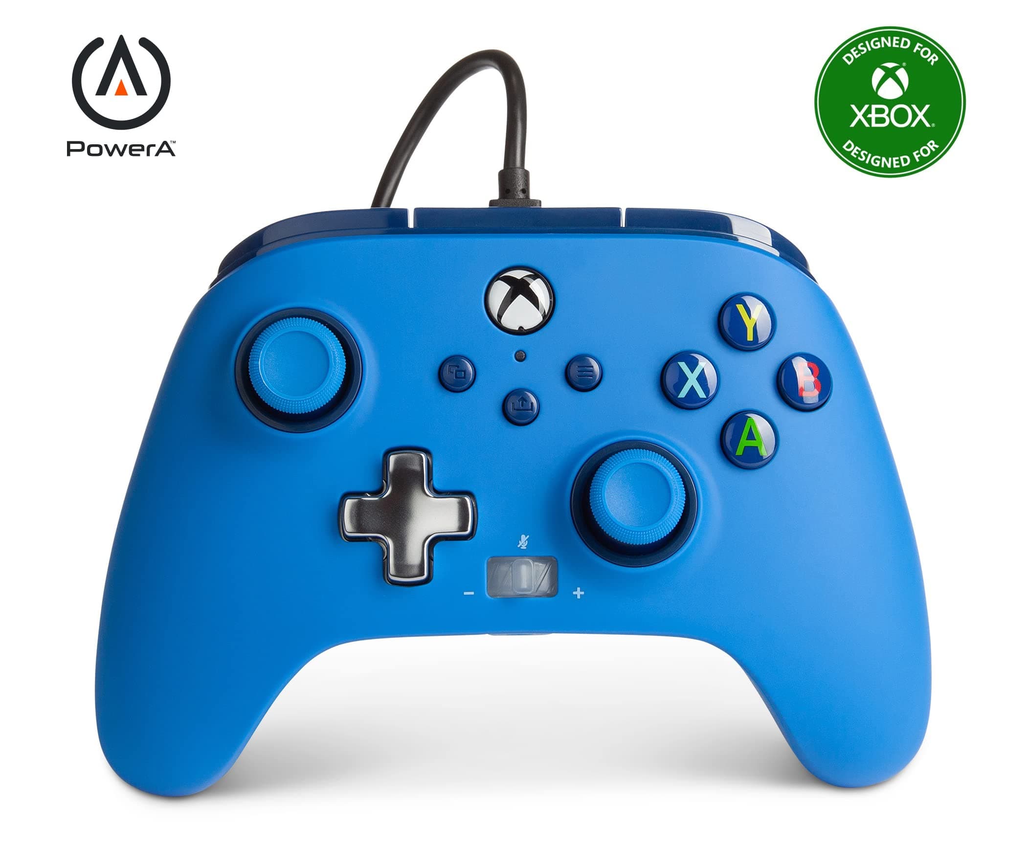 PowerA Enhanced Wired Controller for Xbox Series X|S - Blue, Officially Licensed for Xbox