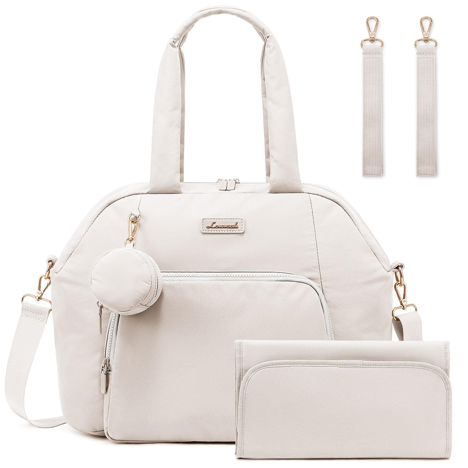 LOVEVOOK Diaper Bag Tote with Pacifier Case and Changing Pad