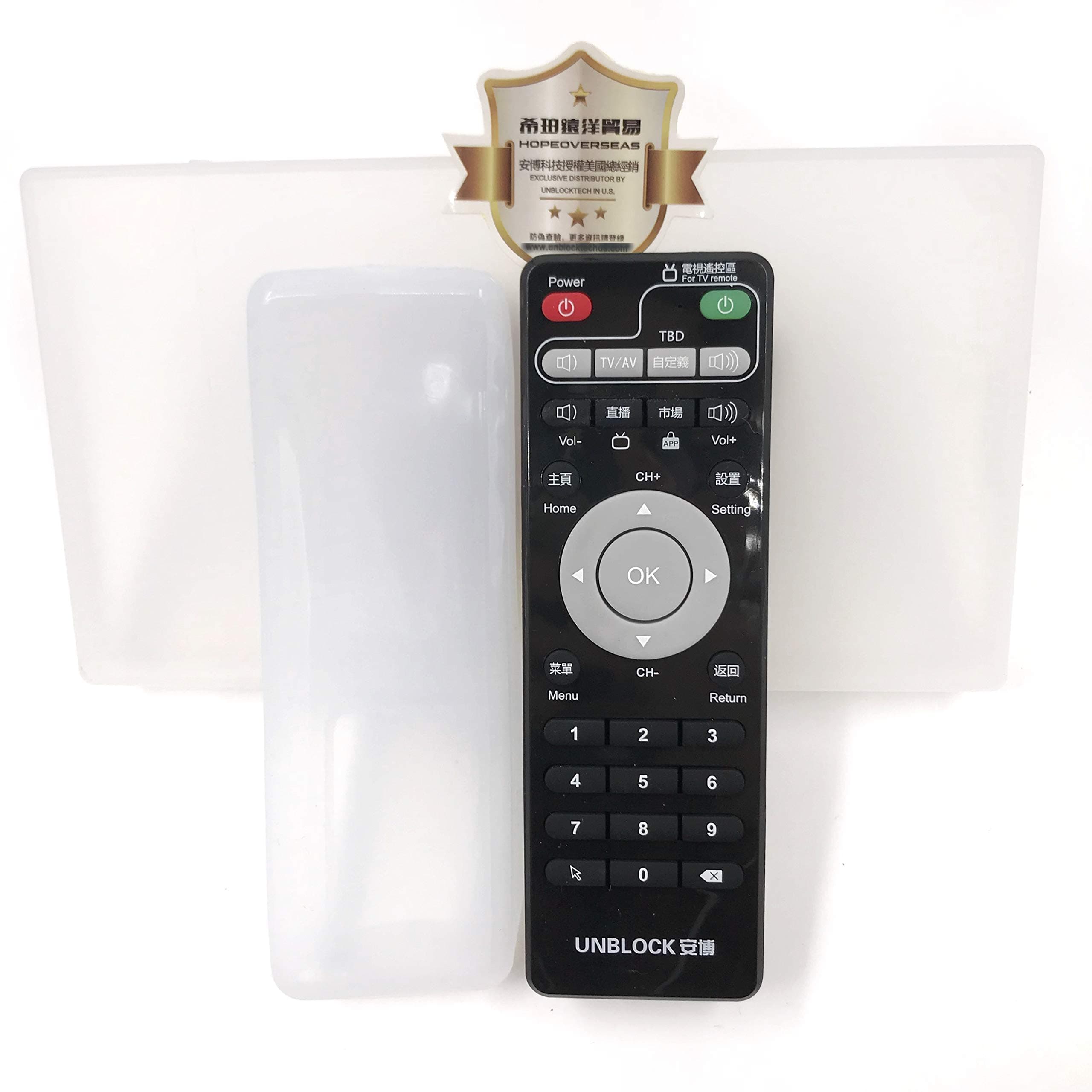 Unblock tech Original Remote for ubox, with case in Pack. Support All ubox Model. Supply by Hope overseas Trading, an Authorized Distributor by unblock tech in The United States