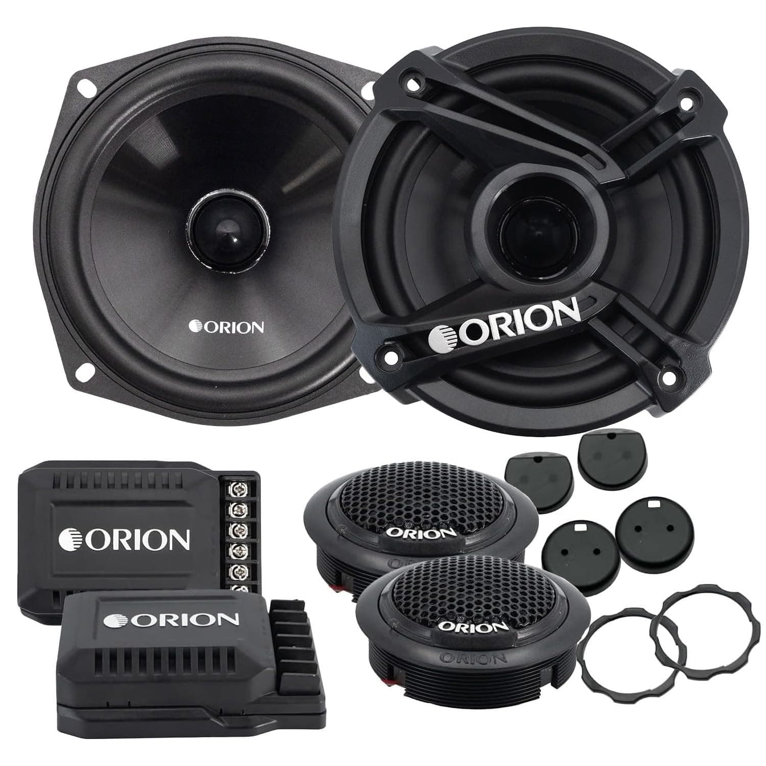 ORION Cobalt Series CB525C 2-Way Car Audio Component System - 5.25” Speakers, Full Range, Enhanced Bass, 240W, 4 Ohms, Easy Installation, 1” Silk Dome Tweeter, External Passive Crossover (Pair)