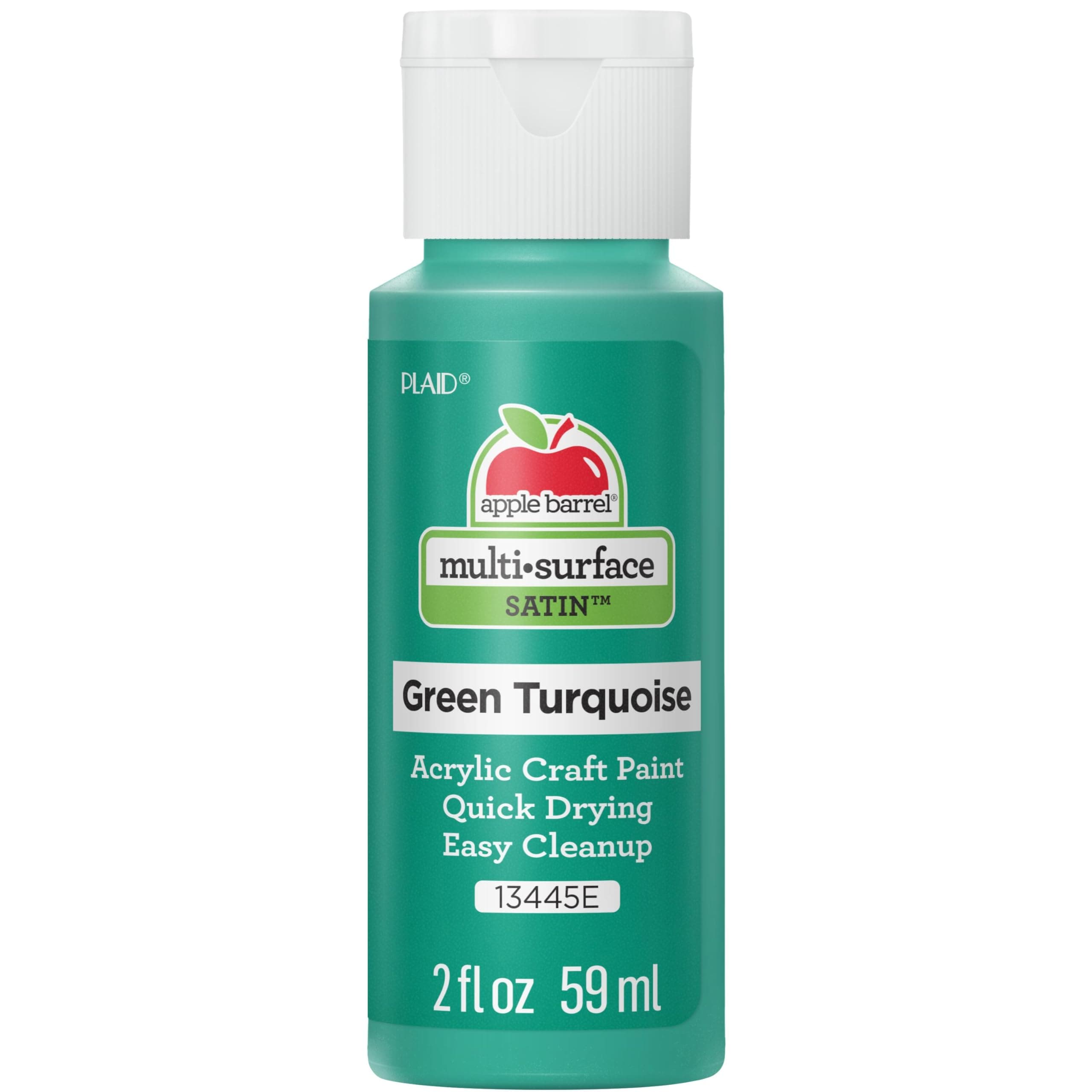 Apple Barrel Multi-Surface Acrylic Paint, 2oz, Green Turquoise= Pack of 1