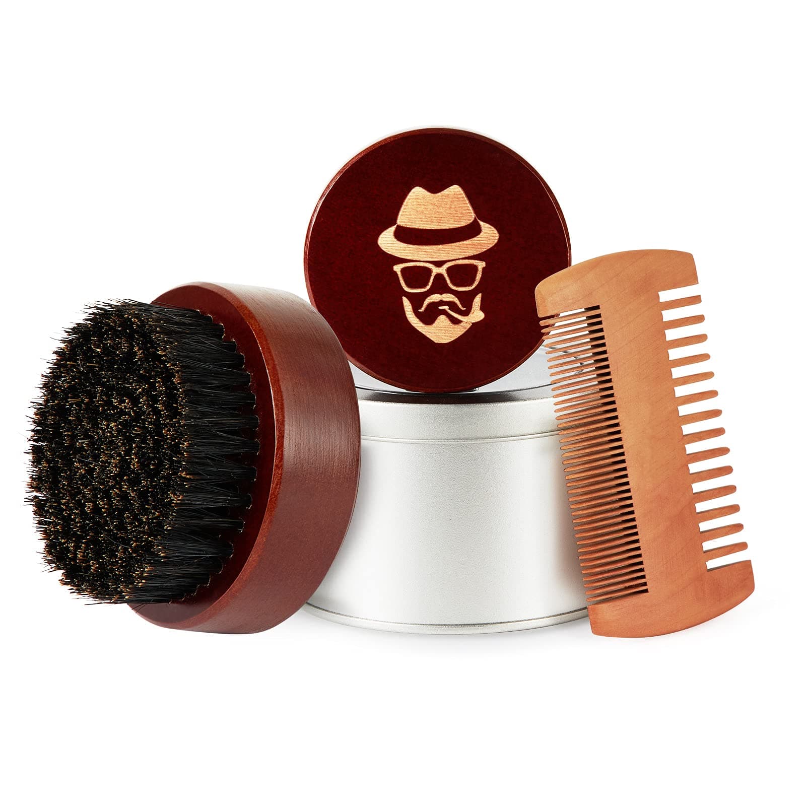 – Beard Brush, 100% Boar Bristle Black Walnut Wood Beard Comb Brush for Men To Tame and Soften Your Facial Hair from Sofmild