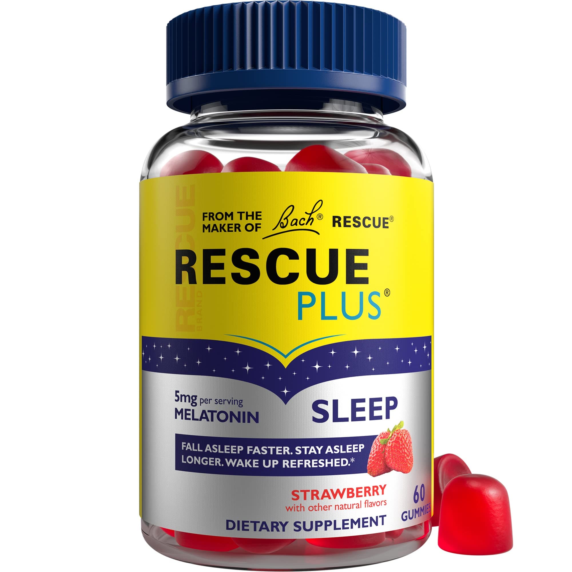 Plus Sleep Gummies, Strawberry,60 Count