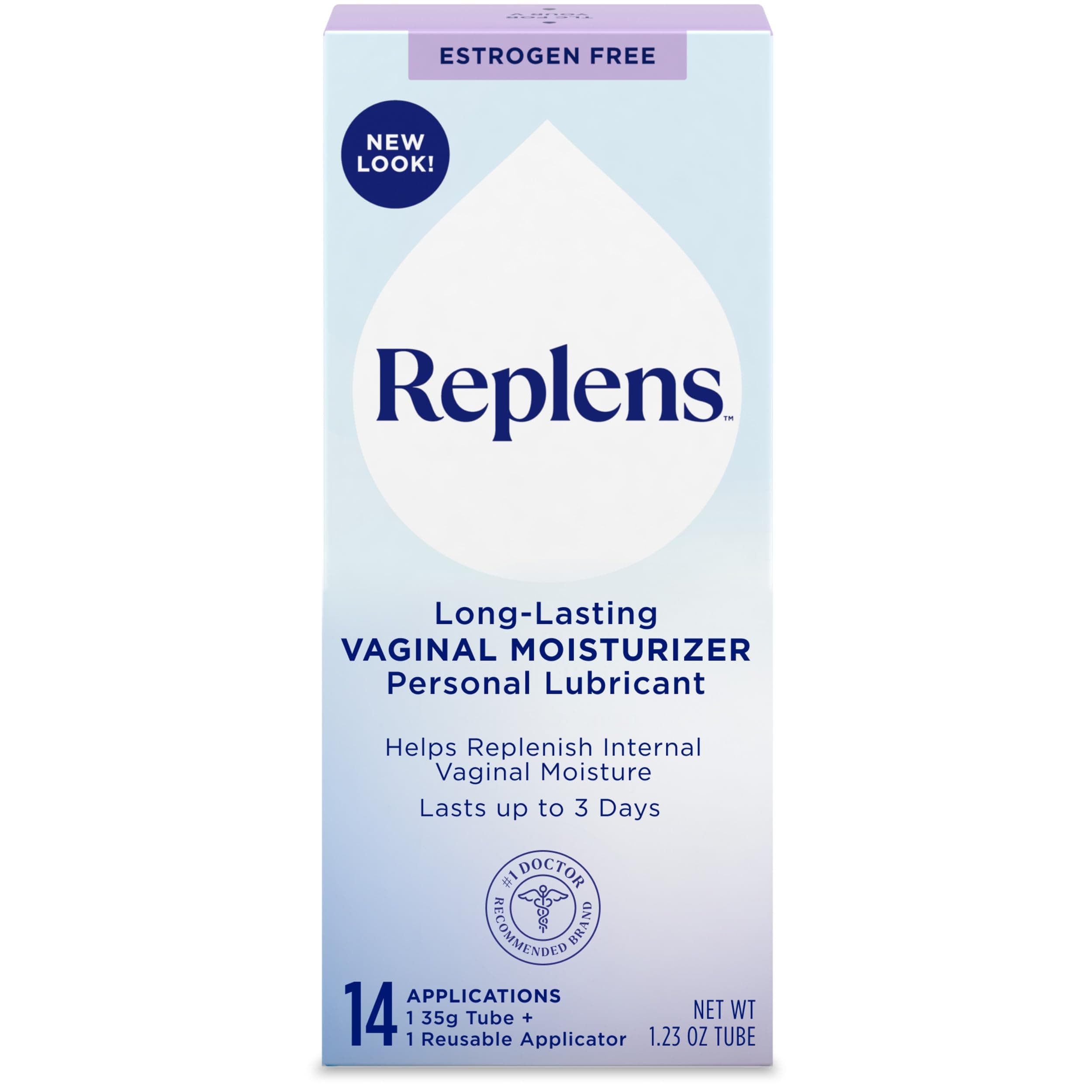 Long-lasting Vaginal Moisturizer With Reusable Applicator, 14 Applications