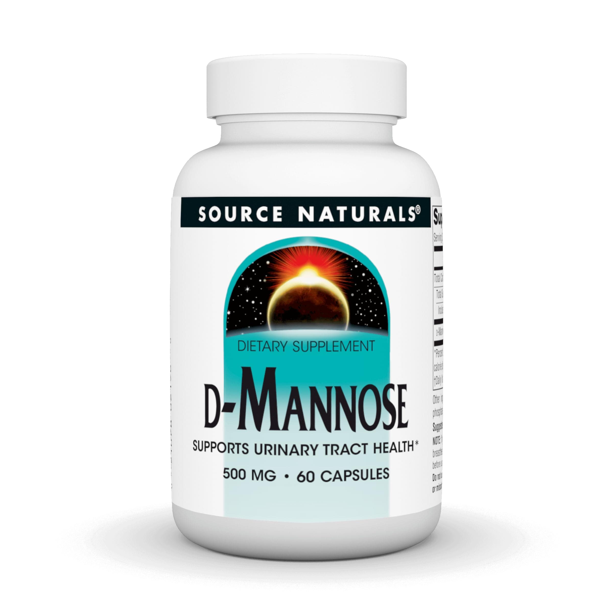 Source Naturals - D Mannose 500 Mg. 60 Capsules 120127