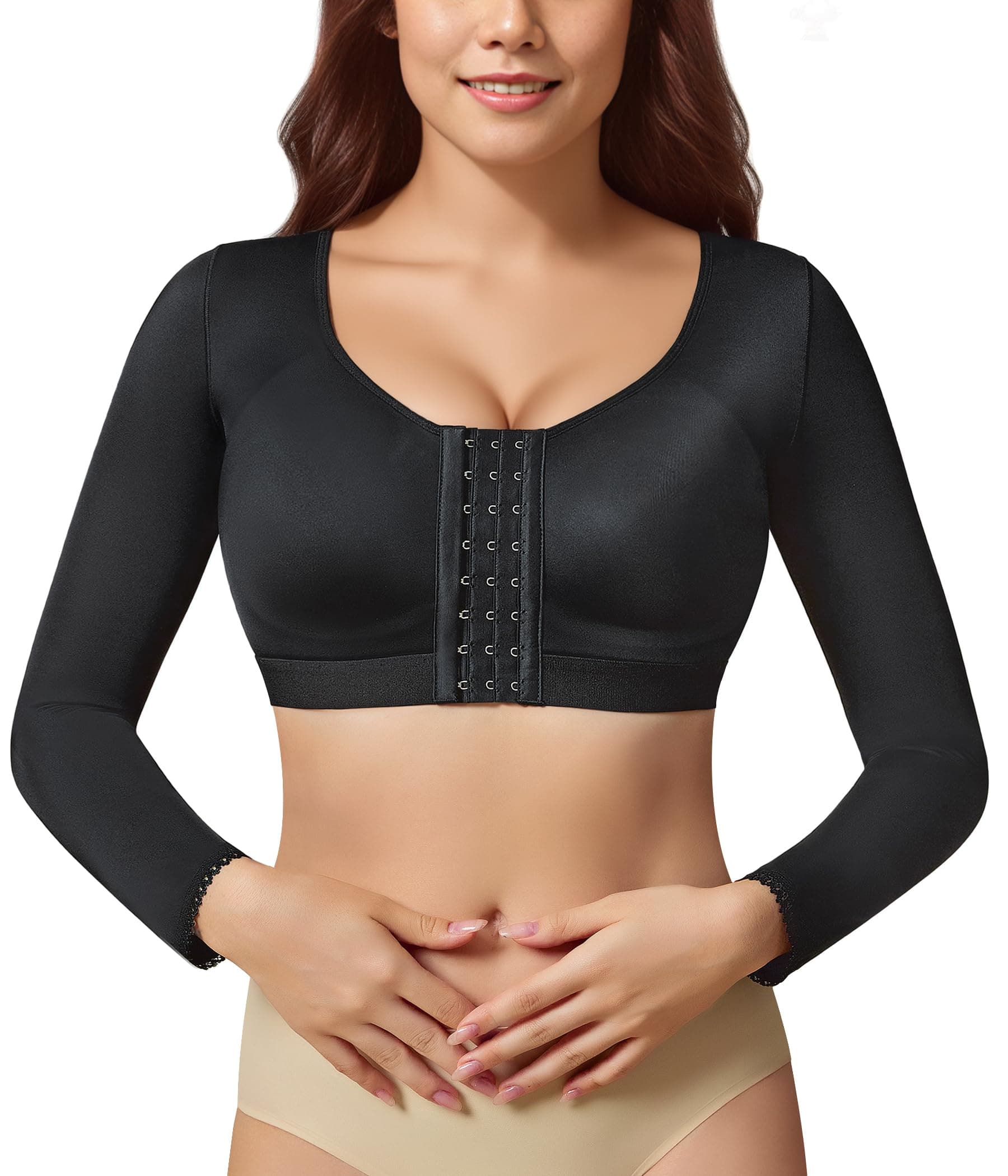 BRABIC Shaper Tops for Women Arm Compression Post Surgery Front Closure Bra Tank Top Shapewear