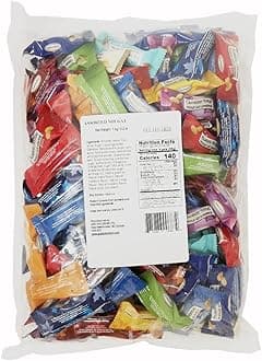 Italian Assorted Almond Nougat Candy, Individually Packed Chewy Gluten Free Nougat, Original Full of Almonds, Halal Candy (2.2 Lb, Assorted Soft & Crunchy)