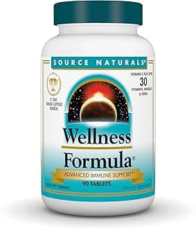 Source Naturals Wellness Formula Bio-Aligned Vitamins & Herbal Defense - Immune System Support Supplement & Immunity Booster - 90 Tablets