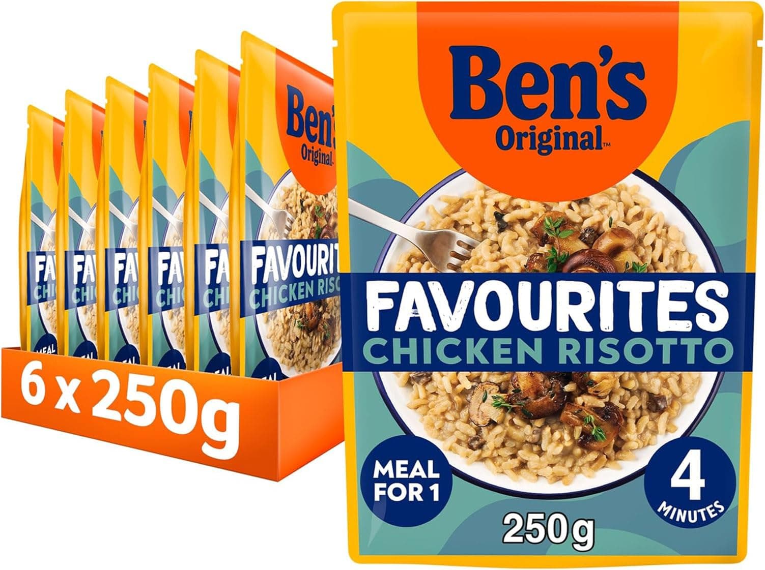 Ben's Original Favourites Risotto Chicken and Mushrooms Ready Meal Pouch