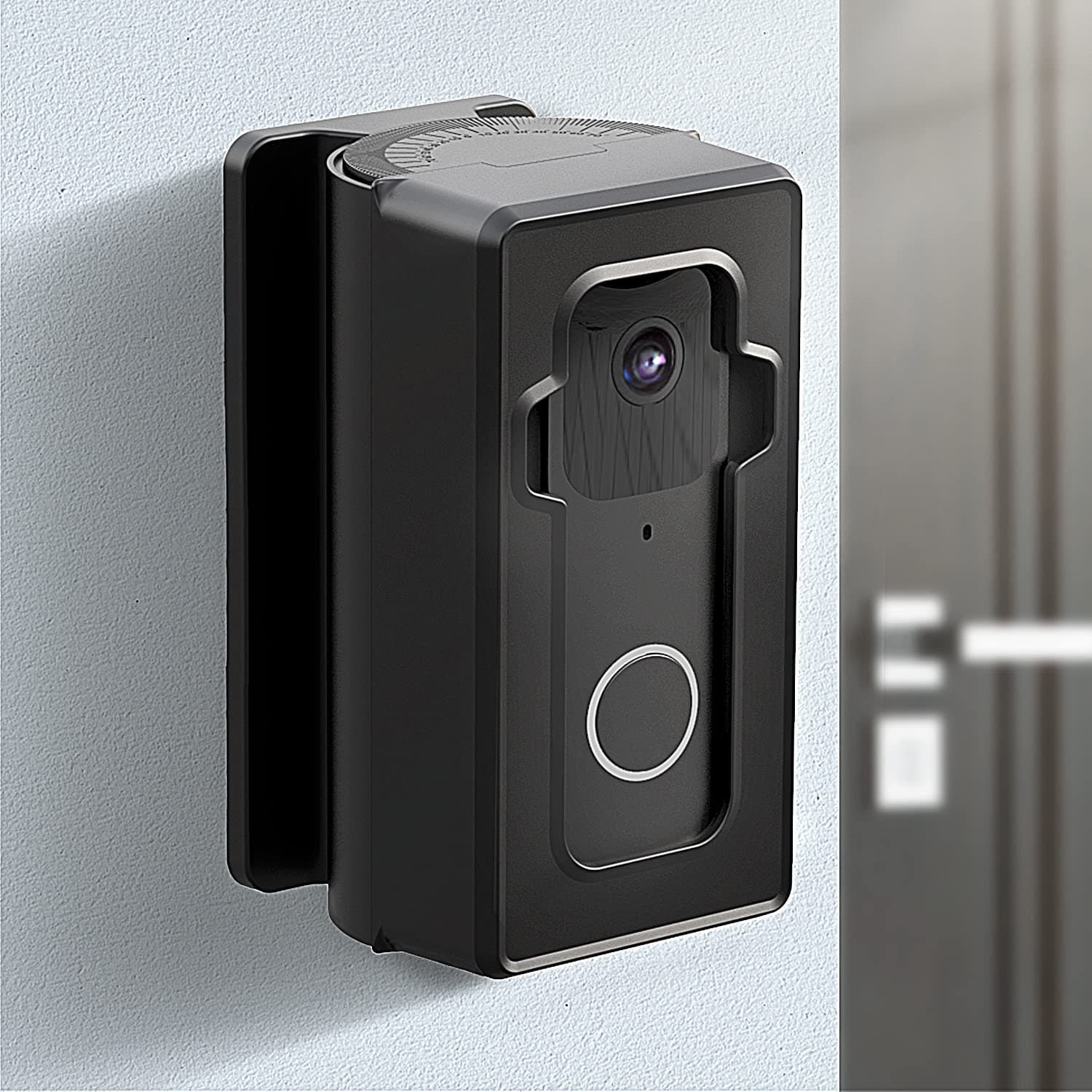 Adjustable (30 to 140 Degree) Angle Door Mount Compatible with Blink Video Doorbell, Video doorbell Mounting Bracket, Not Block Blink Doorbell Sensor Easy to Install