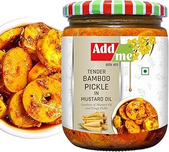 Add me Tender Bamboo Shoots Pickle 500G Kacche Bans ka Achar Glass Pack