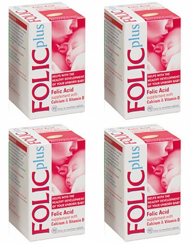 (4 Pack) - Folic Plus - Folic Plus | 90's | 4 Pack Bundle