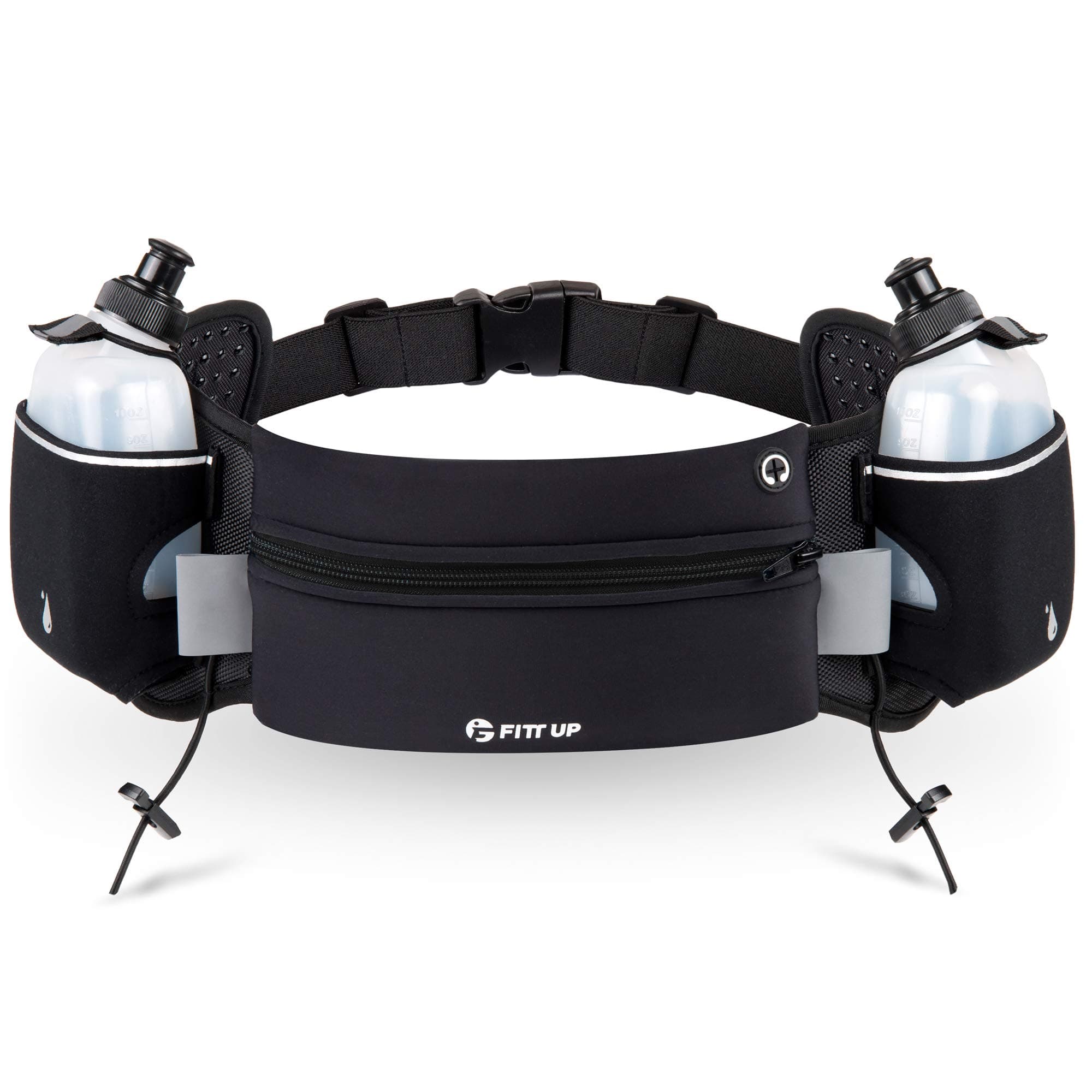 Hydration Running Belt with Bottles-Water Bottle Belt-Iphone Running Belt-Fanny Pack for Running-Water Belts for Women and Men-Marathon, Hiking, Cycling and Climbing