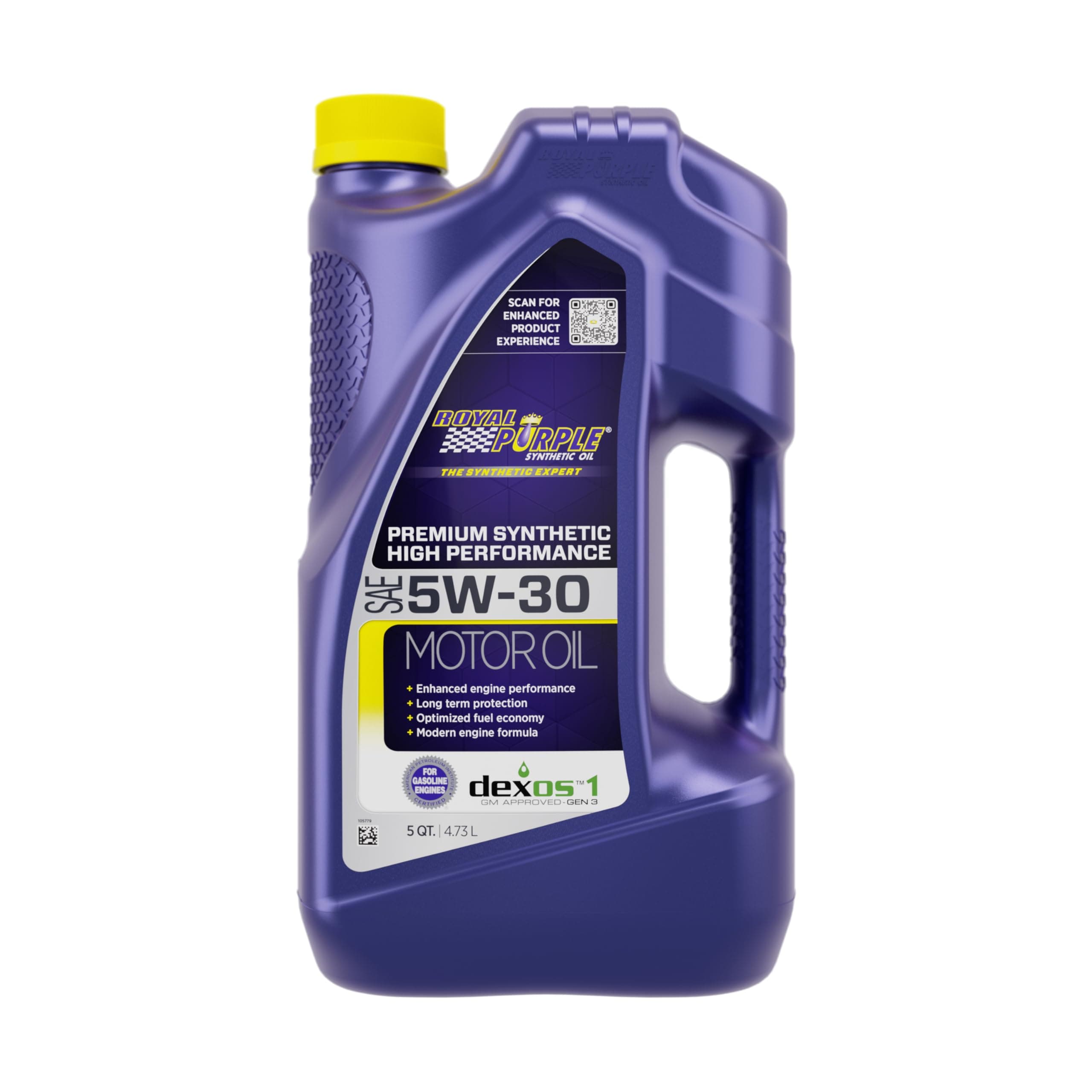 51530 API-Licensed SAE 5W-30 High Performance Synthetic Motor Oil, 5 qt.