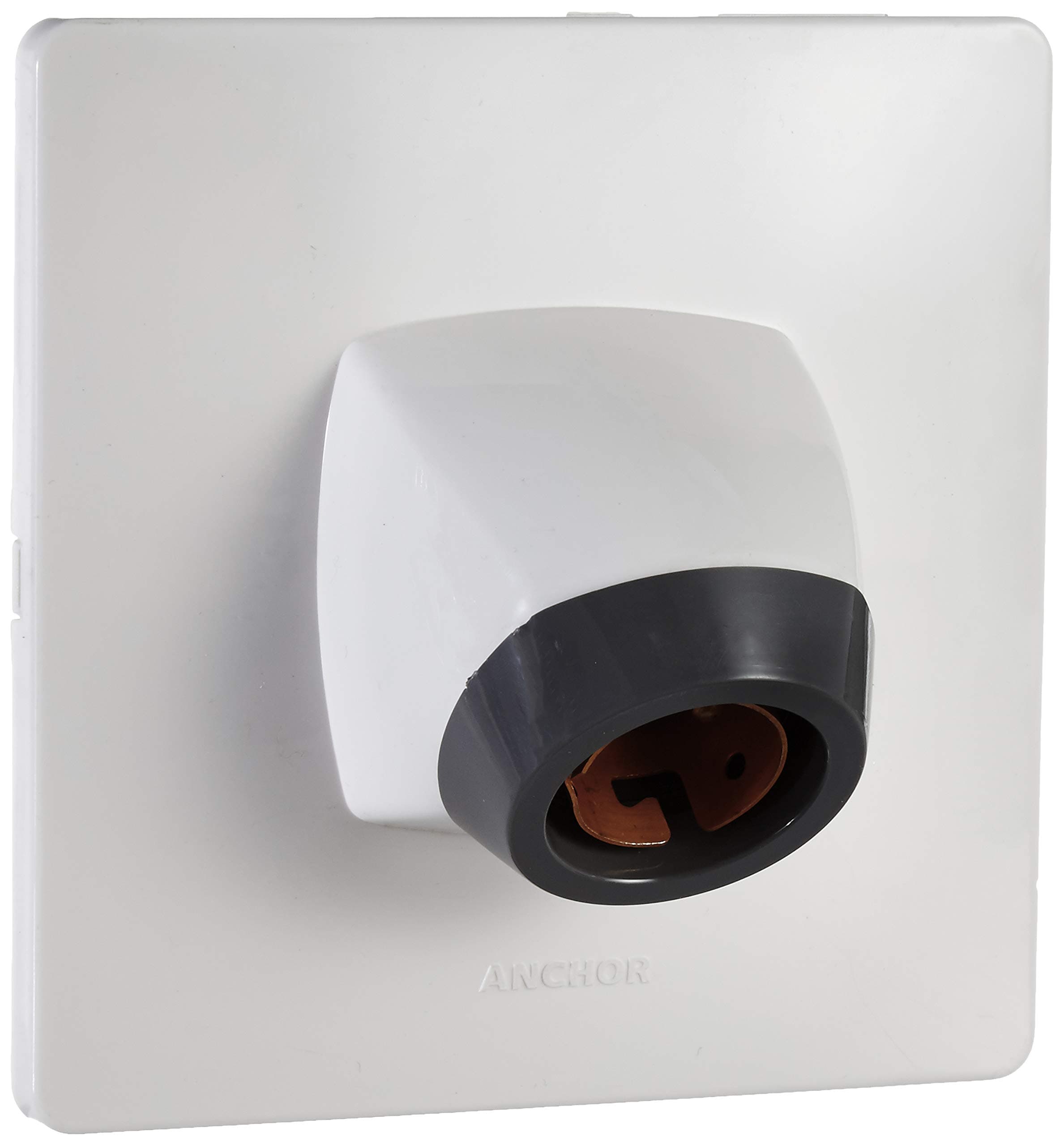 Anchor by Panasonic 6A Modular Angle lamp Holder 240V (White, Pack of 2)