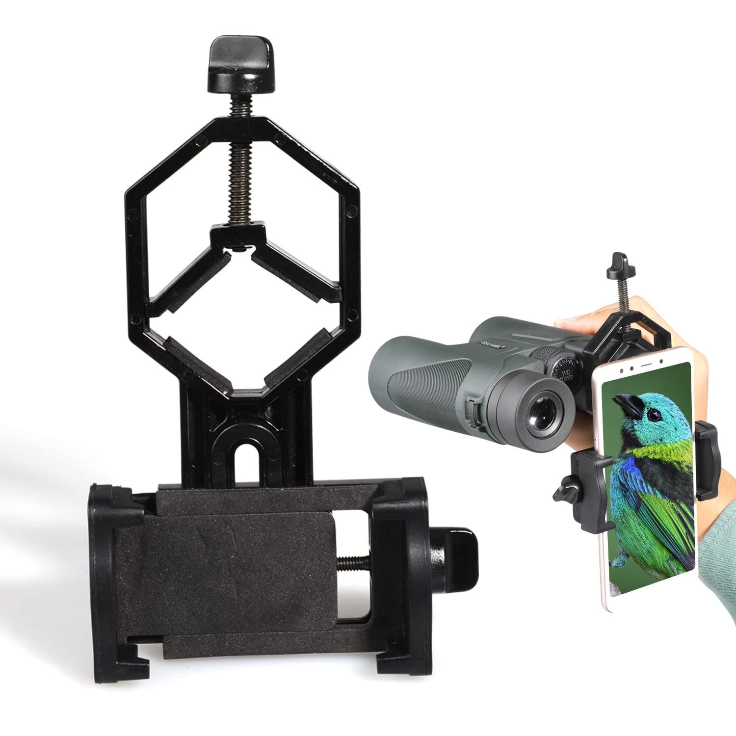 USCAMEL Universal Cell Phone Adapter Mount - Compatible Binoculars Monocular Spotting Scope Telescope -Fits Almost All Smartphone on The Market -Record The Wonderful The World