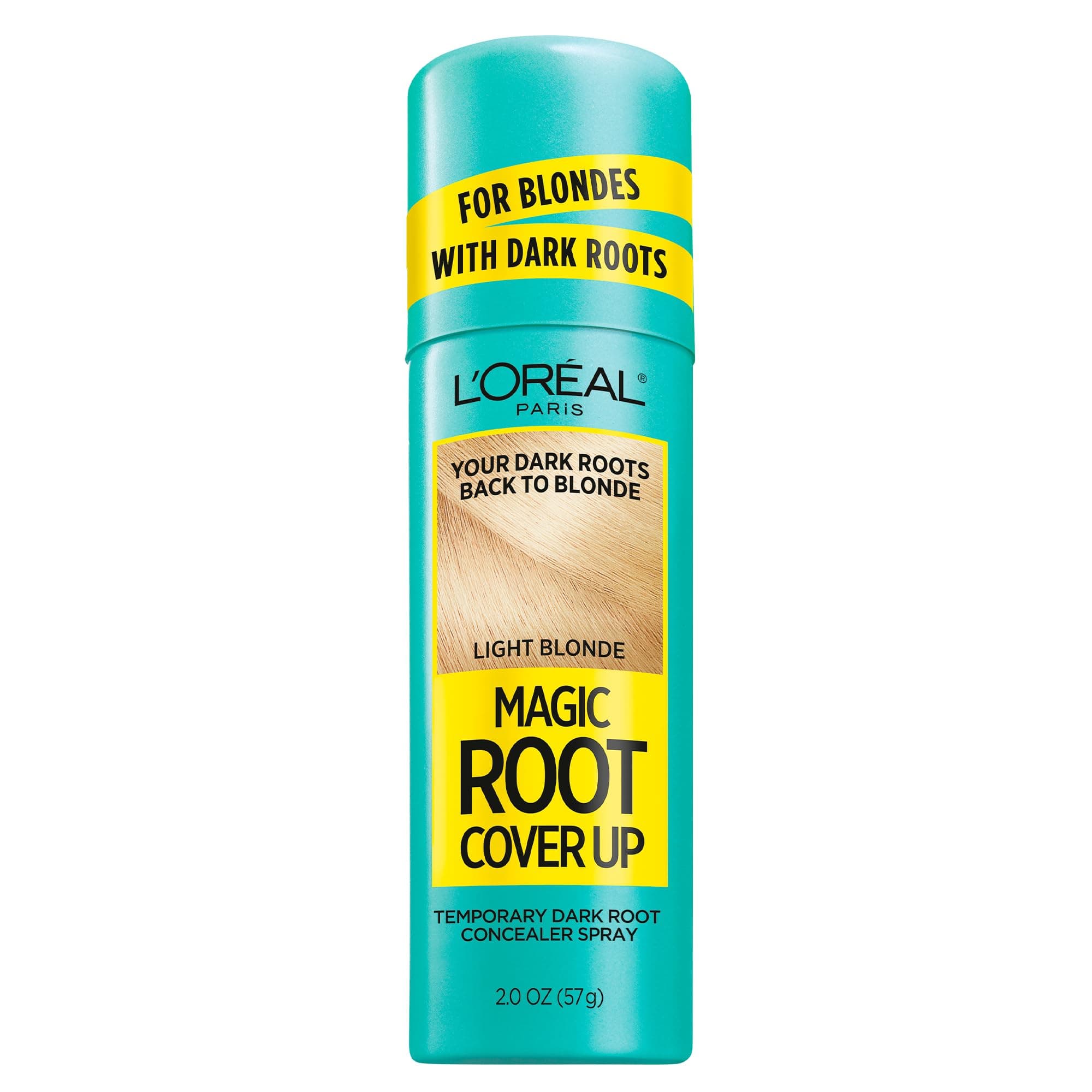 Magic Root Cover Up Spray For Blondes with Dark Roots, Color Concealer, Ammonia and Peroxide Free, Light Blonde, 2 fl. oz.