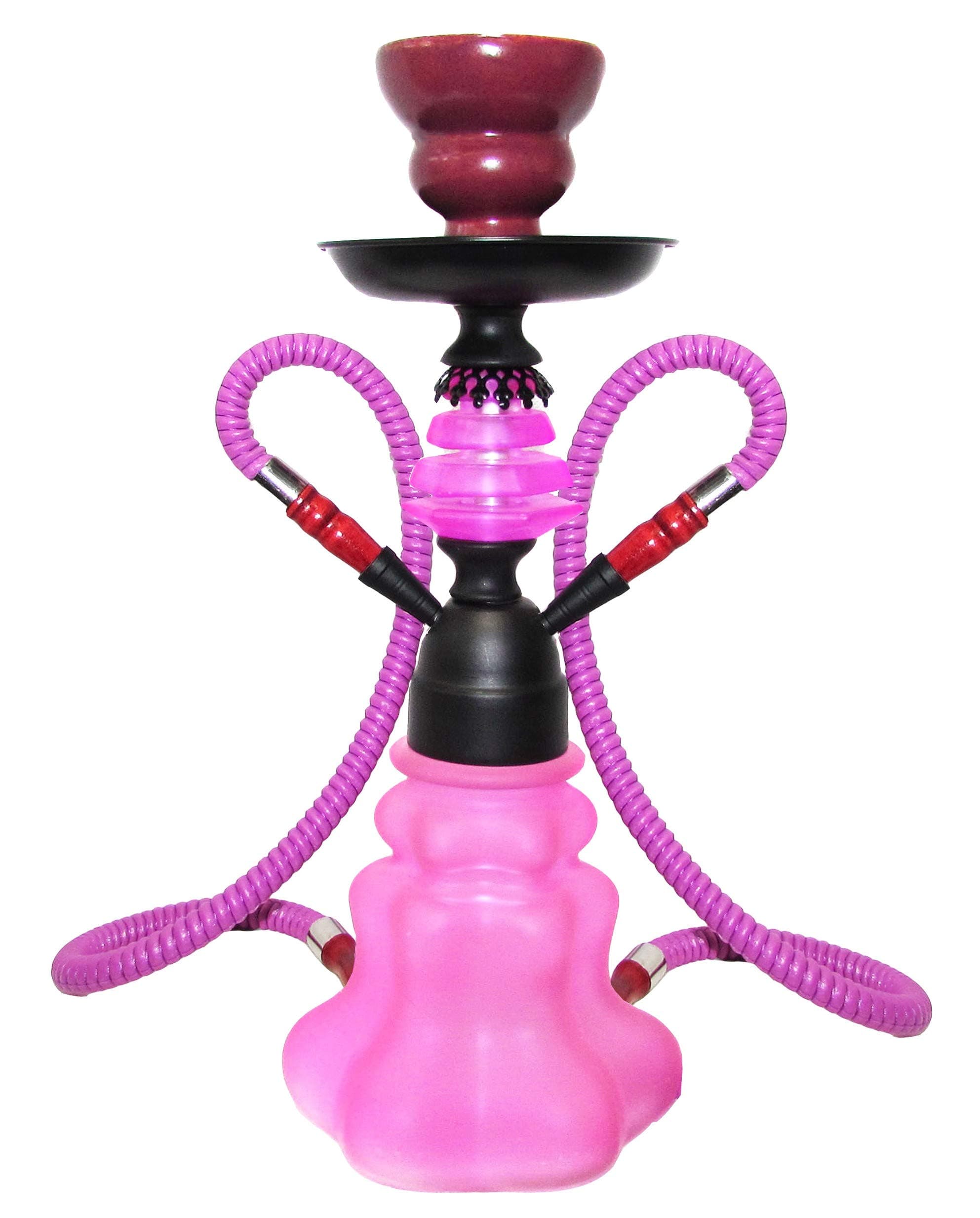 Zebra Smoke 11" 1 Hose Pumpkin Echo (X1) Hookah Complete Set Combo Kit w/ Instant Charcoal and Hookah Mouth Tips (Blue)