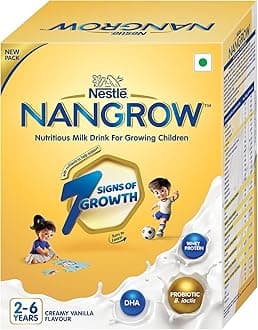 Nangrow | 800g Value Pack | Nutritious Milk Powder Drink For Growing Toddler Aged 2-6 Years | Zero Sucrose | Contains Dha | Rich In Protein & Vital Nutrients | Creamy Vanilla Flavor