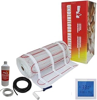 Electric Underfloor Heating kit 150w - 10.0m2 - White Touch Thermostat