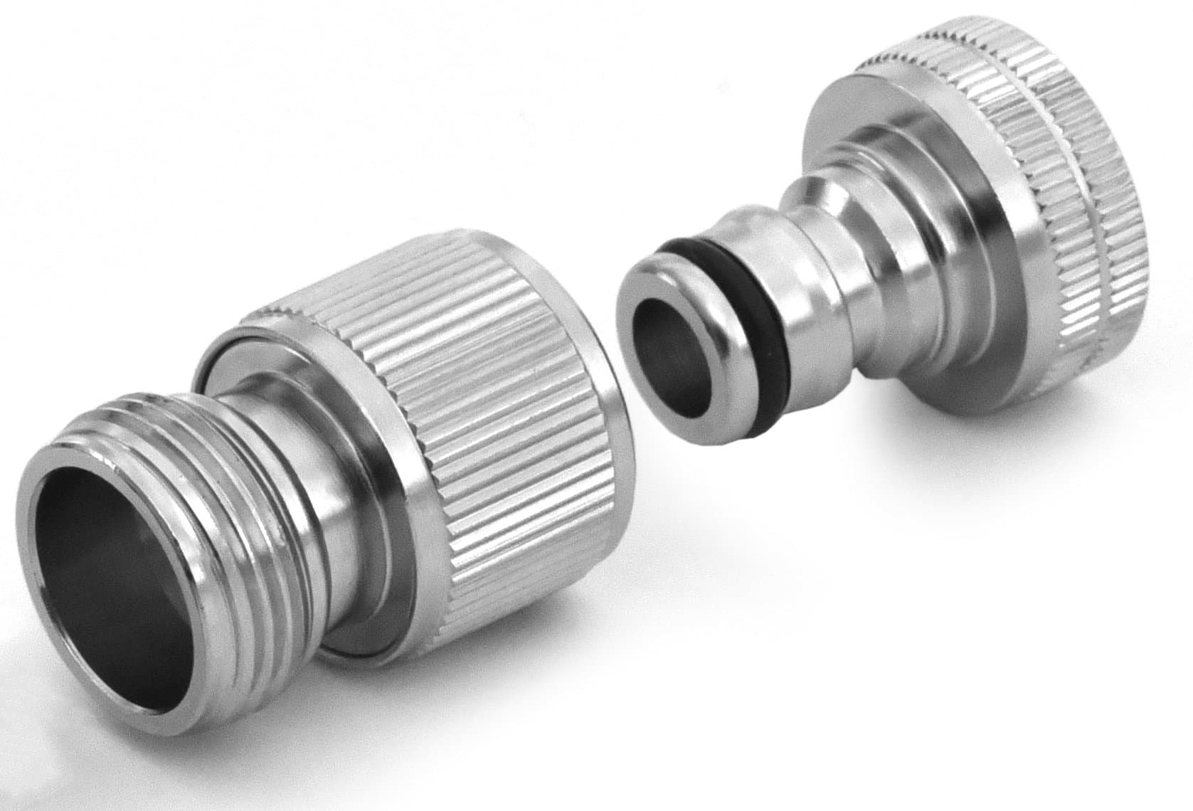 Zephyr Quick Connects Faucet - Hose Combo (Silver)