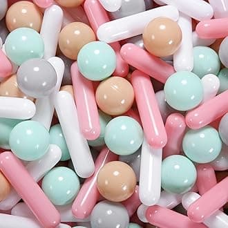 STARBOLO Ball Pit Balls for Kids -Pack of 150 200 500 Colorful Ball Pit Balls Crush Proof Plastic Toy Balls for Toddlers Ball Pit, Ball Pit Play Tent, Baby Pool Water Toys
