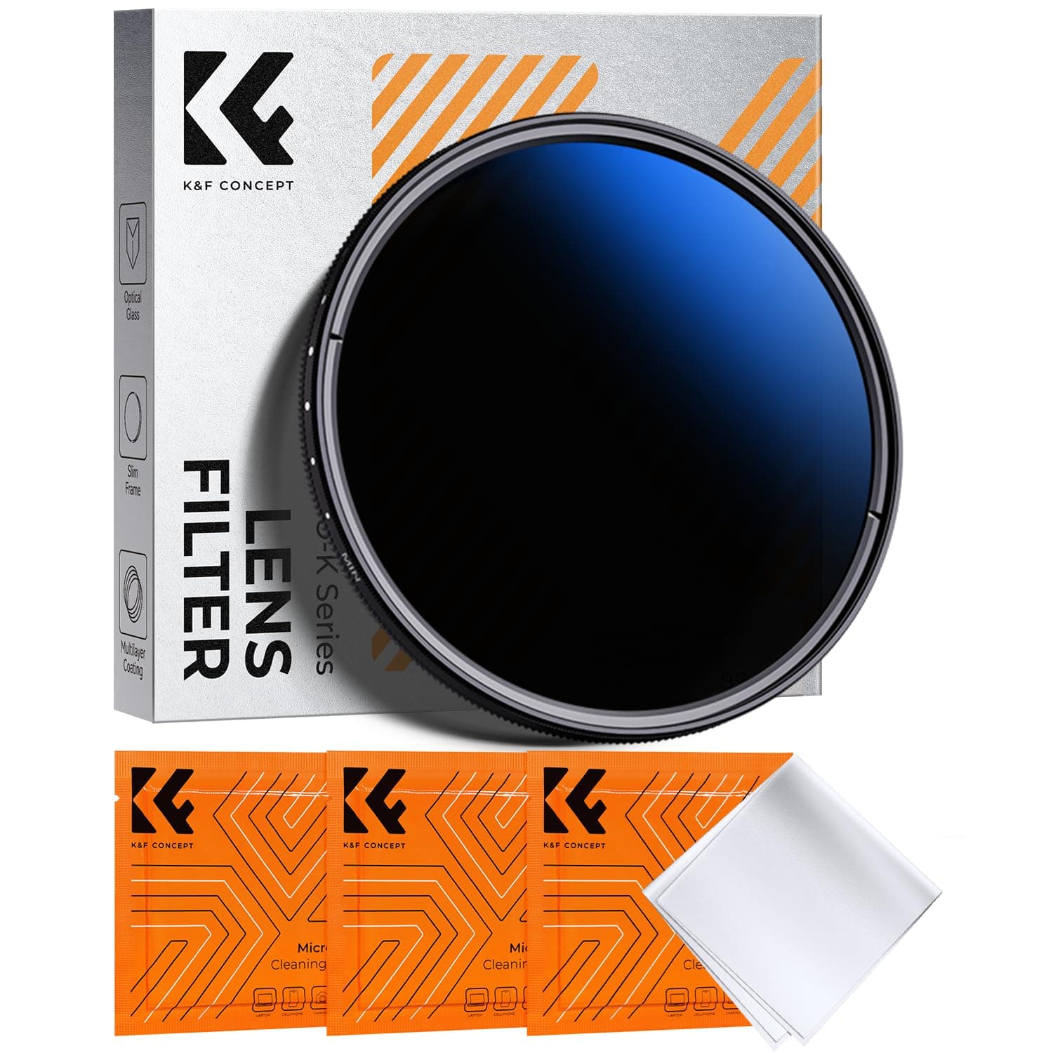 K&F Concept 67mm Variable ND Lens Filter ND2-ND400 (1-9 Stops) 18 Multi-Layer Coatings Adjustable Neutral Density Ultra Slim Lens Filter for Camera Lens