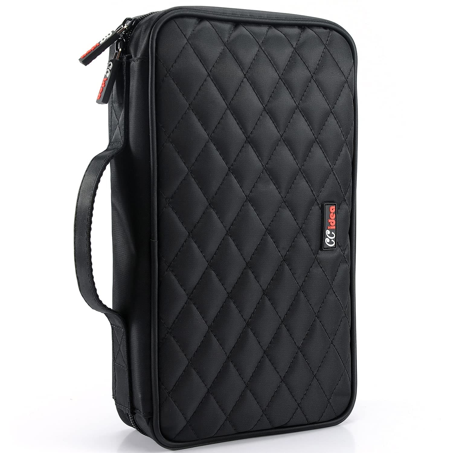 CCidea 96 Capacity CD/DVD Case Holder Portable Wallet Disc Storage Binder for Car, Home, Travel (96-Black) Specials