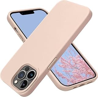 OTOFLY Compatible with iPhone 13 Pro Case, Liquid Silicone Slim Protective Shockproof Phone Case Cover with Anti-Scratch Microfiber Lining, 6.1 inch, Pink