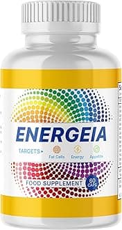 Energeia Lipase Fat Burner - One Month Supply - 60 Weight Loss Capsules - Vegan