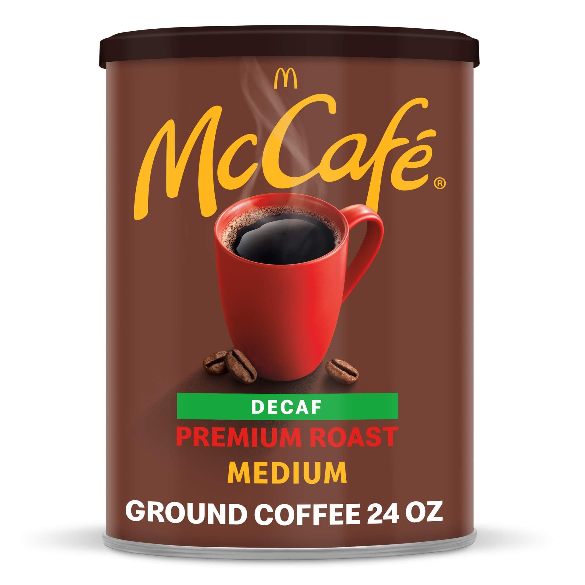 Premium Roast Decaf, Medium Roast Ground Coffee, 24 oz Canister