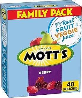 Fruit Flavored Snacks, Berry, Family Pack, Gluten Free, Kids Snacks, Halloween Candy Alternative, 40 ct