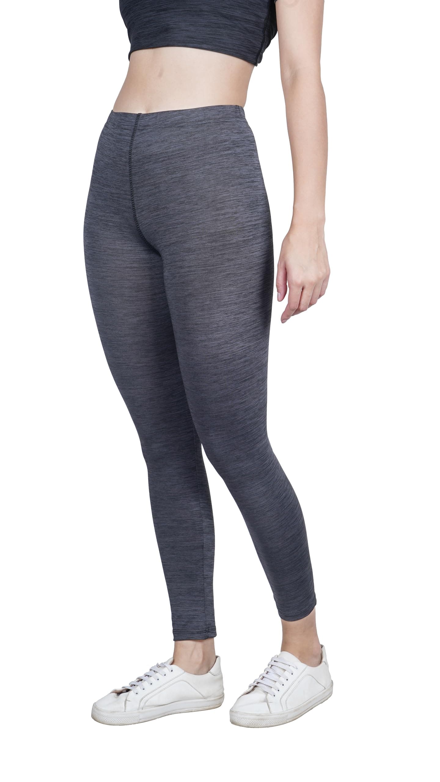 WORK FOR IT Workout Leggings for Women, Tummy Control Compression,Stretchable Ankle Length Slim Fit Yoga Workout Gym Tight,Leggings