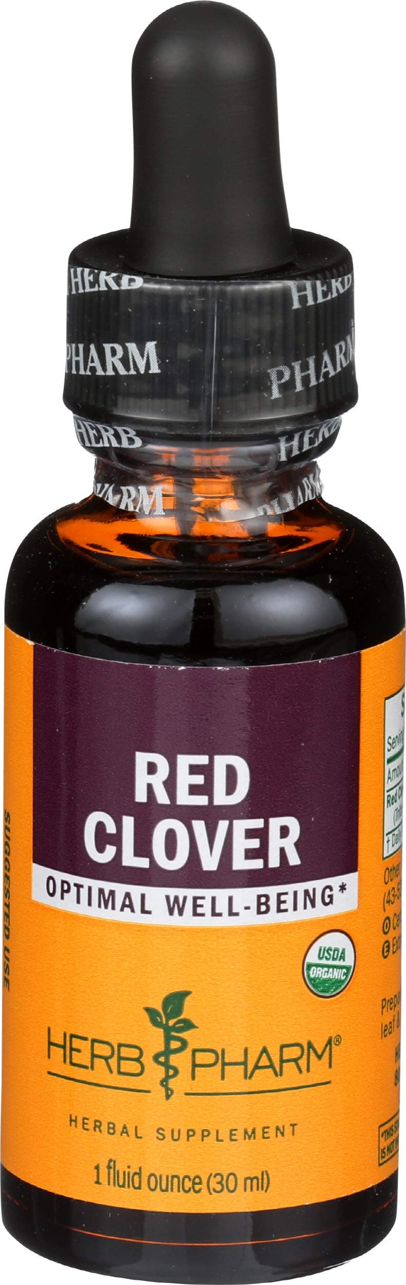Herb Pharm Certified Organic Red Clover Liquid Extract, 1 Fl Oz