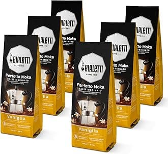 Perfetto Moka Ground – Authentic Italian Roast for Moka Pots & Stovetop Brewers, Rich Aroma & Smooth Finish, Compatible with Aeropress, Cafetiere & Home Machines (1500g, Vanilla)