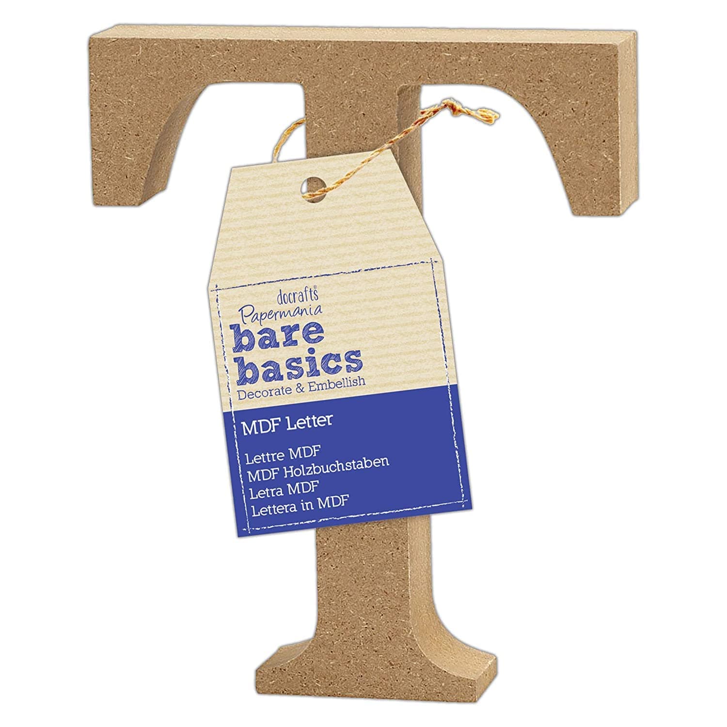 MDF Letter (1 piece) - Bare Basics - T