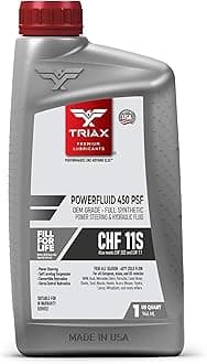 Powerfluid 450 PSF - CHF 11S Long - Life Synthetic Hydraulic & Power Steering Fluid Compatible with Audi, Bentley, BMW, Chrysler, Dodge, Jeep, Mercedes-Benz, Mini, Porsche, and VW (1 Quart)